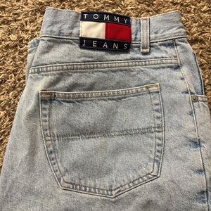 Tommy Hilfiger Tommy Jeans Freedom Denim Shorts Sz 36 Vintage Cotton USA Jorts